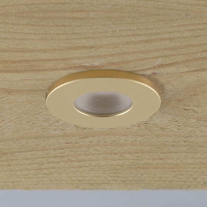 12 messing Einbaustrahler Terrassenüberdachung Dico, IP65, inkl. Anschlussset und Fernbedienung