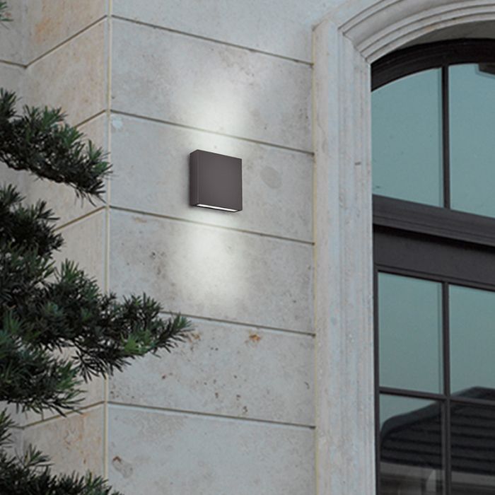 Anthrazit Außenleuchte Modern, Bridlington, 3W, 3000K LED, IP54