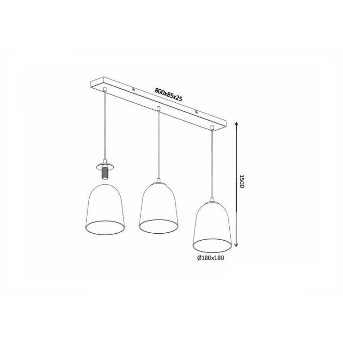 Nickel Pendelleuchte Modern, Nuhad
