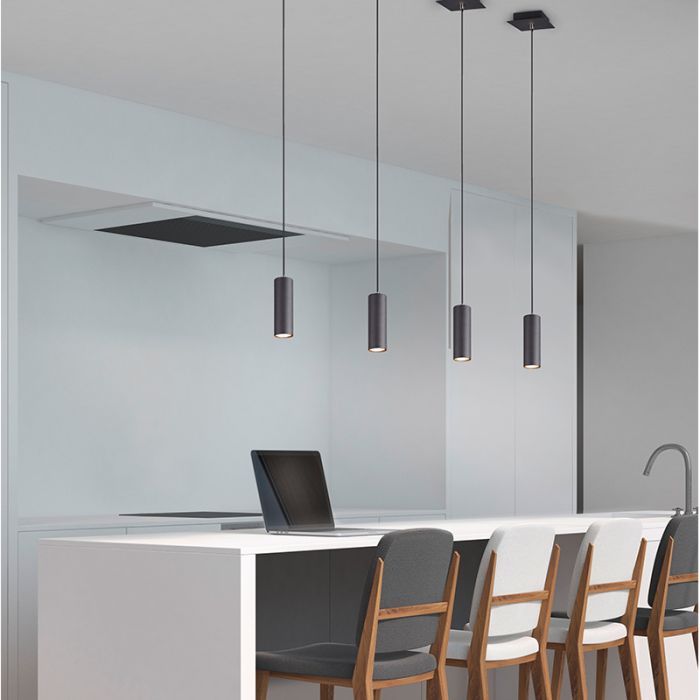 Schwarze Pendelleuchte Modern, Kaso