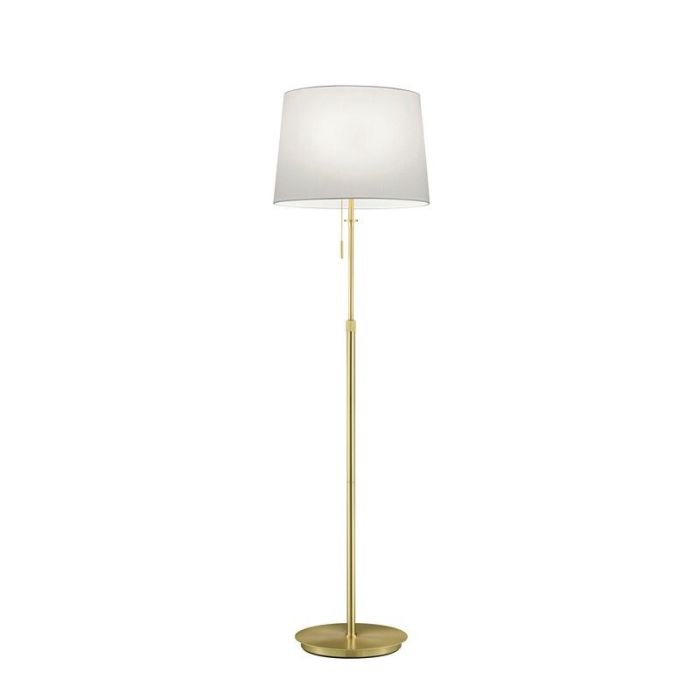 Messing Stehlampe Antik, Niva, mit Zugschalter