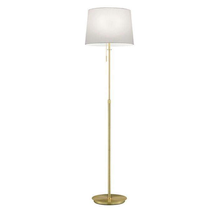 Messing Stehlampe Antik, Niva, mit Zugschalter