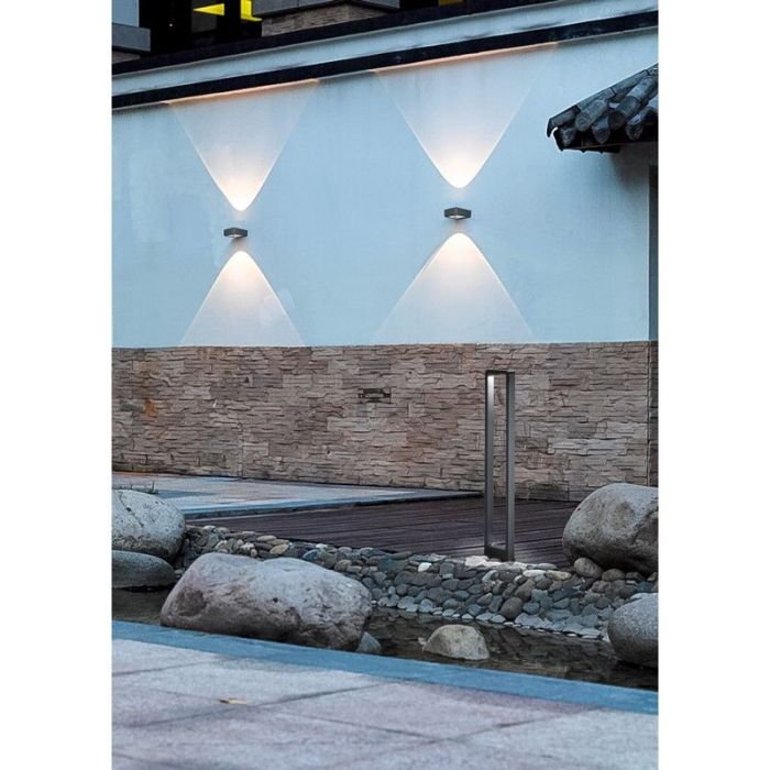 Anthrazit Außenleuchte Modern, Norton, 4,5W, 3000K LED, IP54