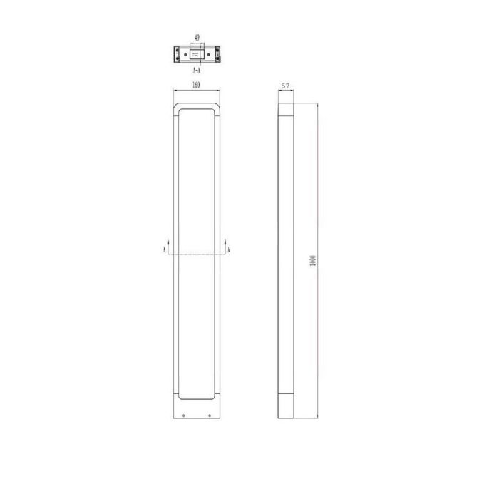 Anthrazit Außenleuchte Modern, Norton, 4,5W, 3000K LED, IP54
