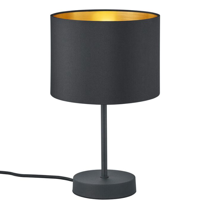 Schwarze Tischleuchte Modern, Jeany, mit Schalter
