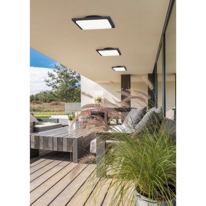 Anthrazit Außenleuchte Aluminium, Elonzo, 18W, 3000K LED, IP54