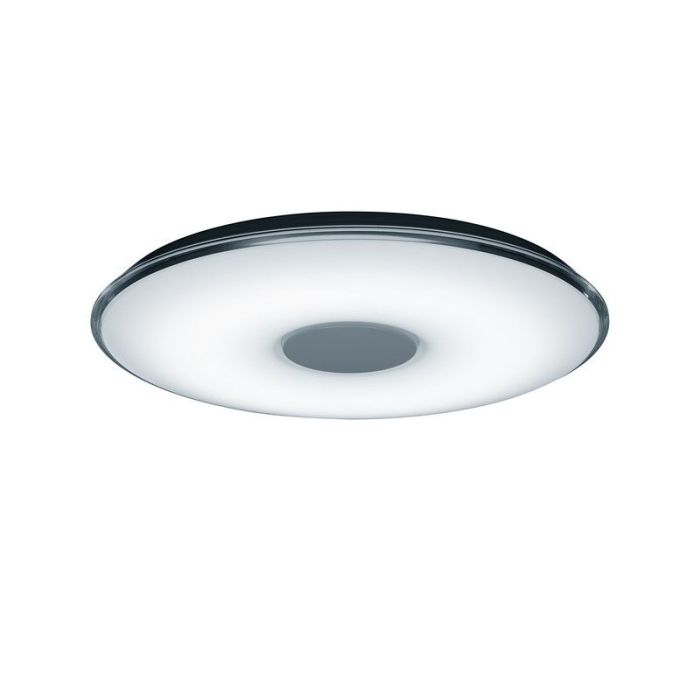 Weiße Deckenlampe Metall, Vibol, 45W, 3000K LED, mit Fernbedienung