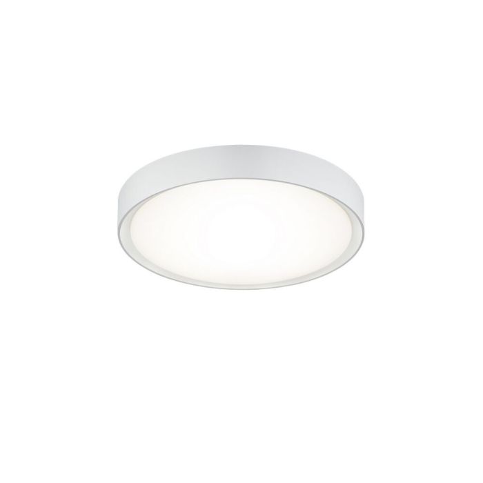 Weiße Badezimmer Deckenleuchte Kunststoff, Evelina, 18W, 3000K LED, IP44