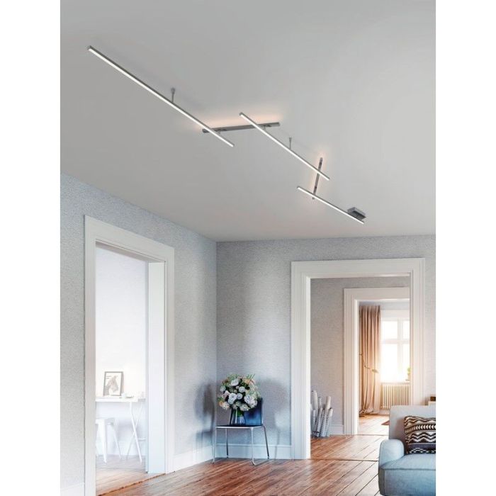 Nickel Deckenlampe Design, Kandla, 6W, 3000K LED