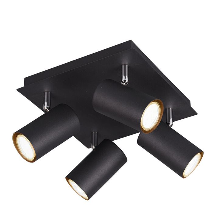 Schwarze Deckenstrahler Modern, Kaso