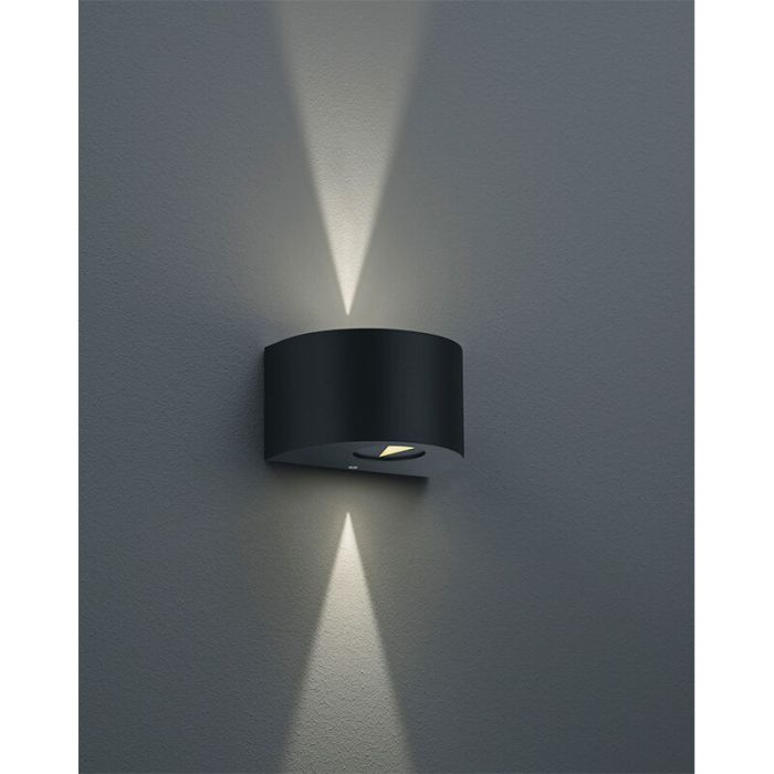 Schwarze Außenleuchte Design, Sandkas, 2W, 3000K LED, IP44