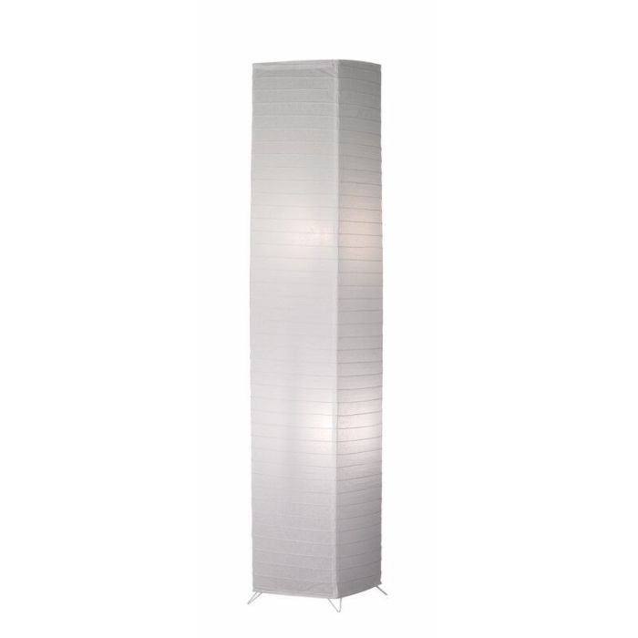 Papier Stehlampe Weiß, Vien, mit Schalter
