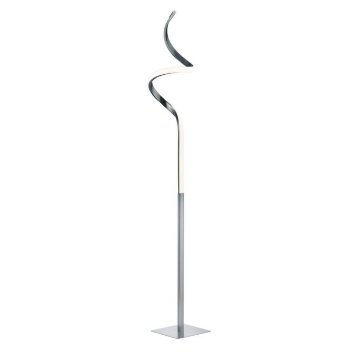 Nickel Stehlampe Modern, Aby, 11W, 3000K LED, mit Touch-Dimmer