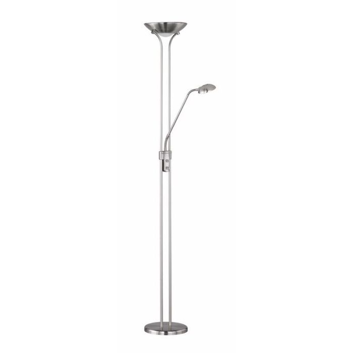 Schwarze Stehlampe Modern, Aiden, 20W, 3000K LED, mit Schalter