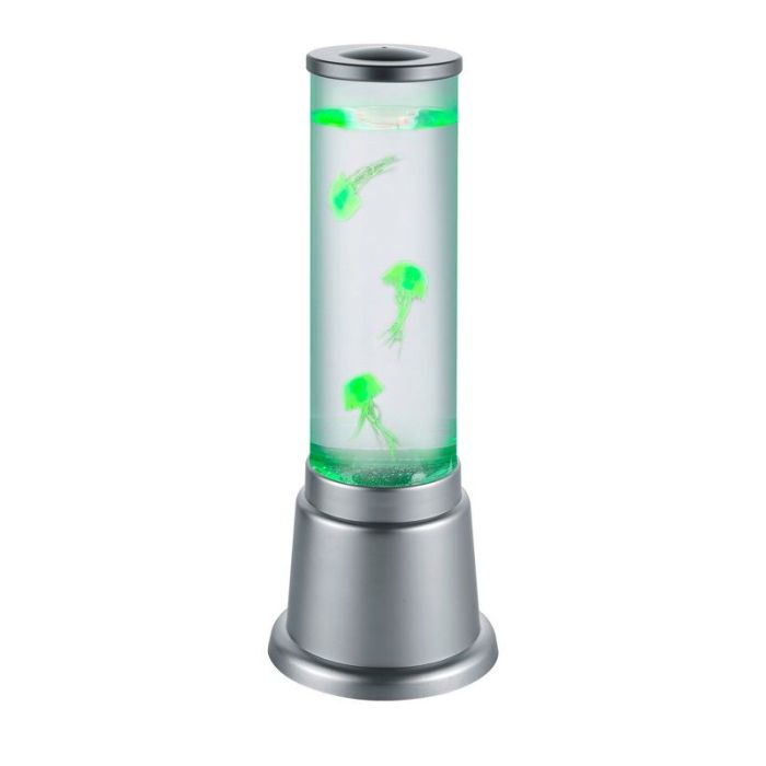 Silberne Kinder Tischleuchte Design, Berke, 6W, 3000K LED, mit Schalter