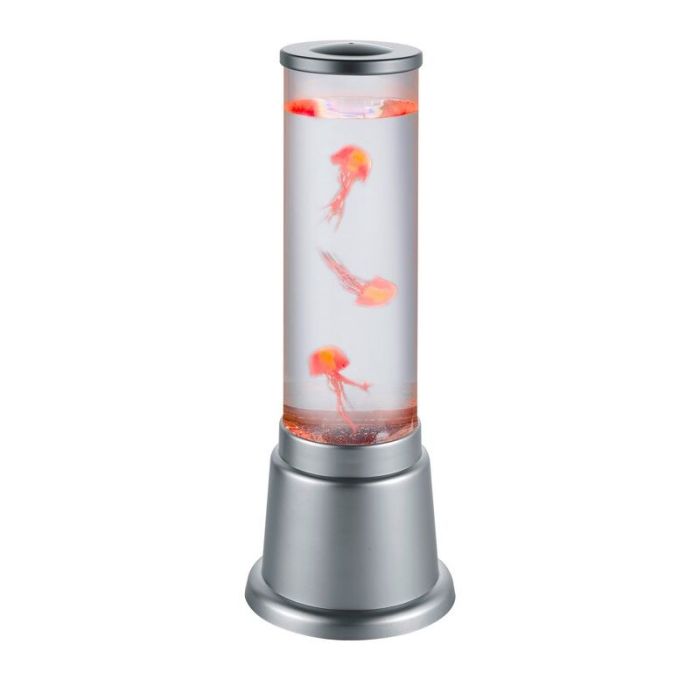 Silberne Kinder Tischleuchte Design, Berke, 6W, 3000K LED, mit Schalter