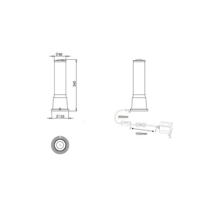 Silberne Kinder Tischleuchte Design, Berke, 6W, 3000K LED, mit Schalter