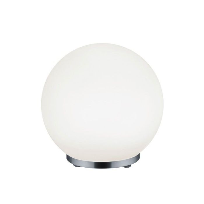 Chrom Tischleuchte Modern, Berkant, 5,5W, 3000K LED, mit Fernbedienung