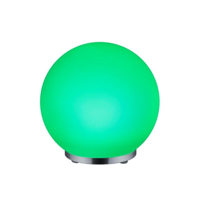 Chrom Tischleuchte Modern, Berkant, 5,5W, 3000K LED, mit Fernbedienung