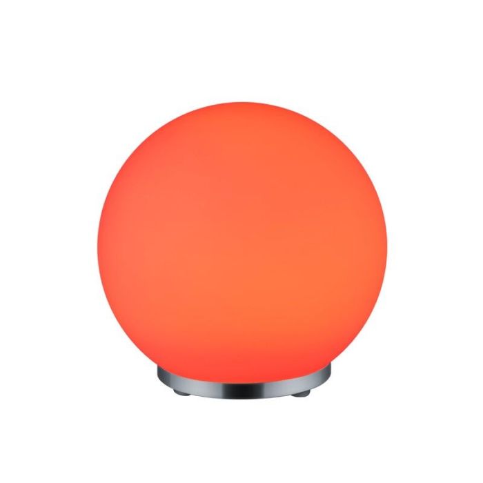 Chrom Tischleuchte Modern, Berkant, 5,5W, 3000K LED, mit Fernbedienung