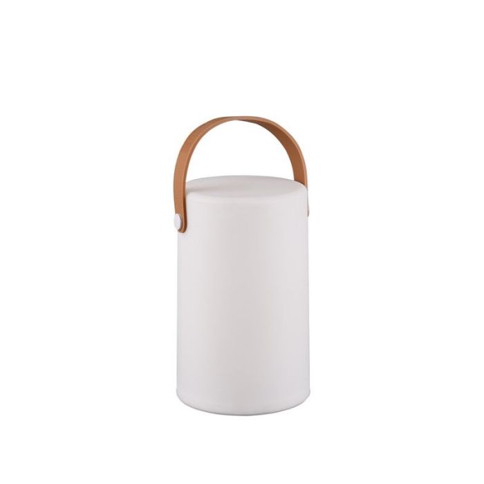 Weiße Außen Tischleuchte Modern, Marso, 1W, 3000K LED, IP44, mit Schalter