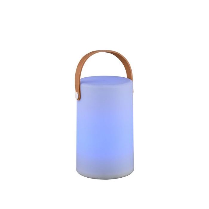Weiße Außen Tischleuchte Modern, Marso, 1W, 3000K LED, IP44, mit Schalter