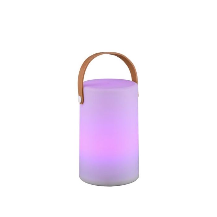 Weiße Außen Tischleuchte Modern, Marso, 1W, 3000K LED, IP44, mit Schalter