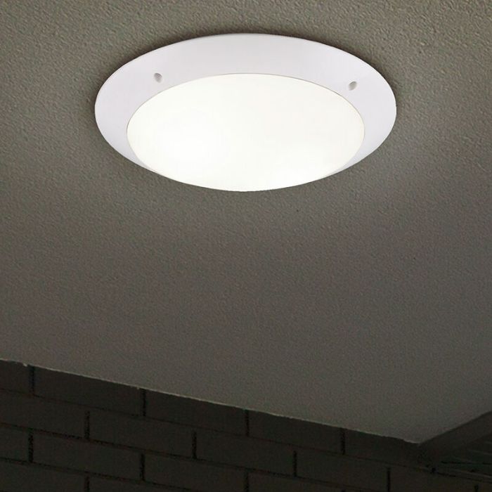 Weiße Deckenlampe Modern, Gandrup, IP54