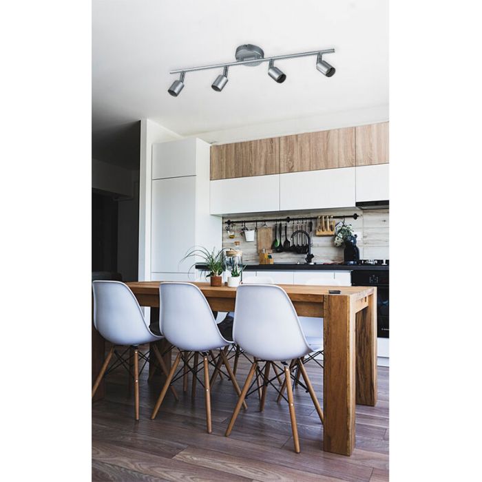 Silberne Deckenstrahler Modern, Belal