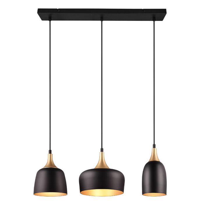 Schwarze Pendelleuchte Modern, Declan