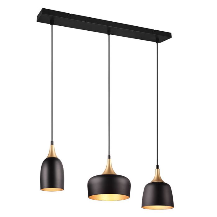Schwarze Pendelleuchte Modern, Declan