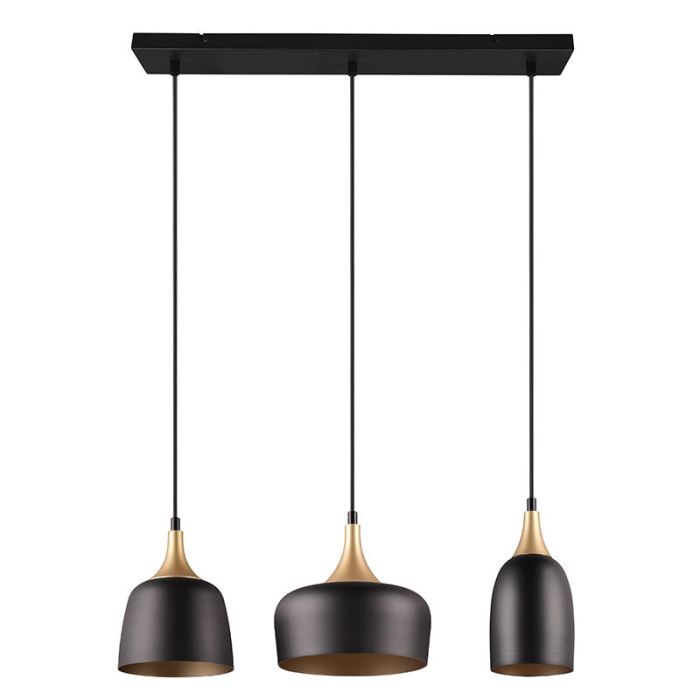 Schwarze Pendelleuchte Modern, Declan