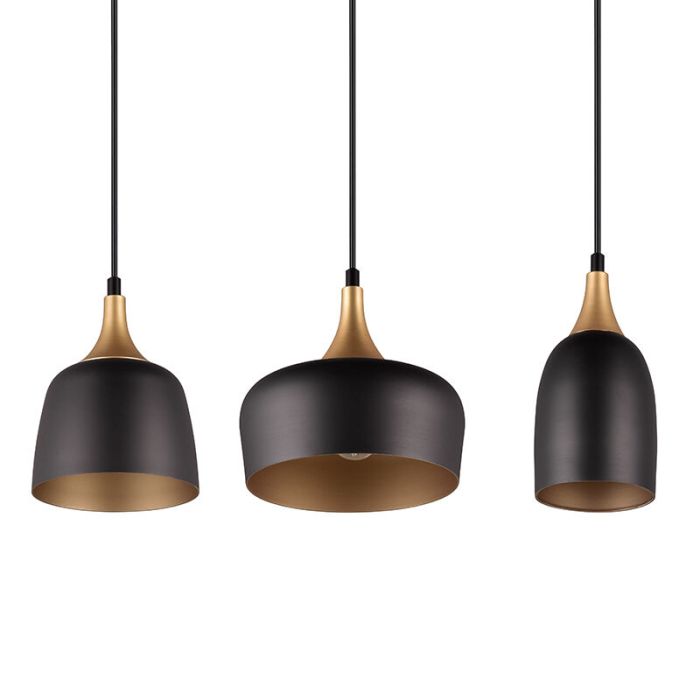 Schwarze Pendelleuchte Modern, Declan