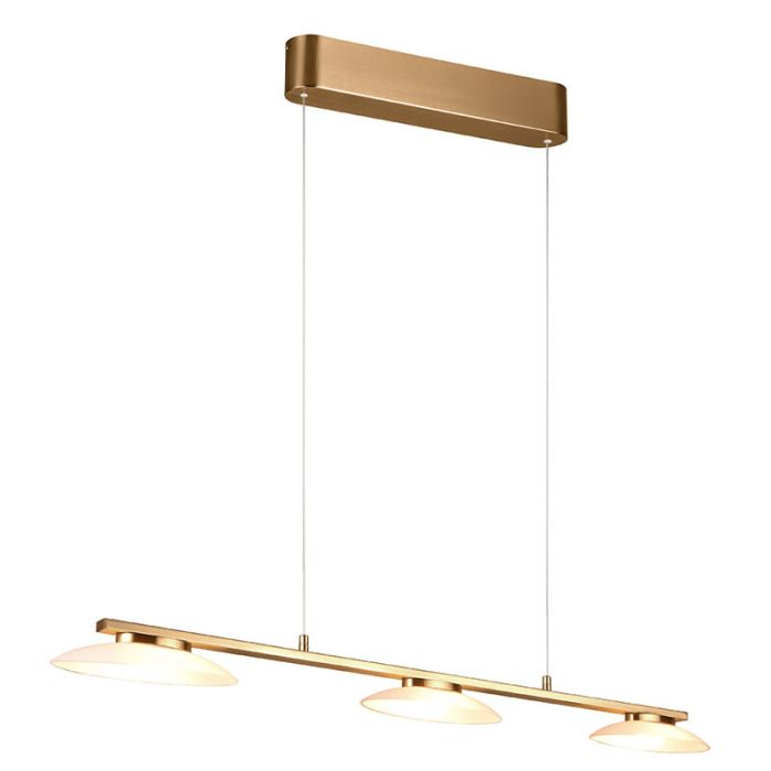 Messing Pendelleuchte Design, Fenno, 9W, 3000K LED, 3-stufig dimmbar