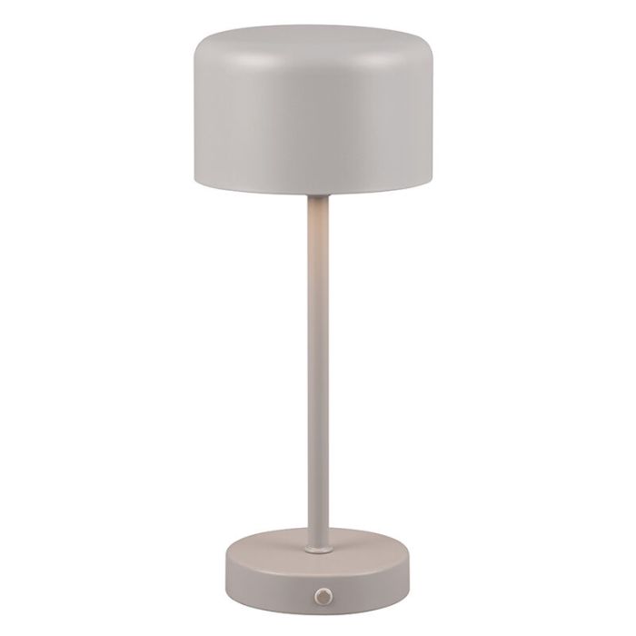 Graue Tischleuchte Modern, Dustin, 1,5W, 3000K LED, mit Touch-Dimmer