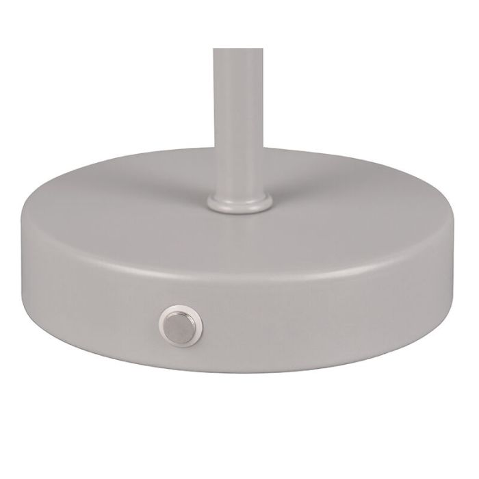 Graue Tischleuchte Modern, Dustin, 1,5W, 3000K LED, mit Touch-Dimmer