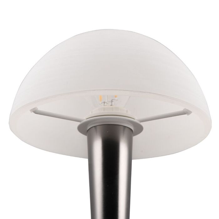 Schwarze Tischleuchte Modern, Delila, mit Touch-Dimmer