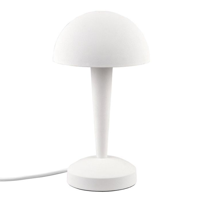 Weiße Tischleuchte Modern, Delila, mit Touch-Dimmer