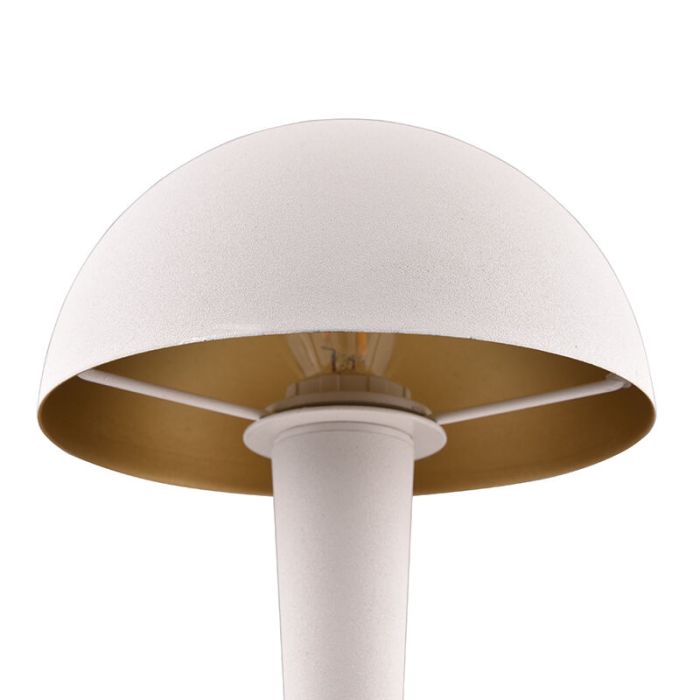 Weiße Tischleuchte Modern, Delila, mit Touch-Dimmer