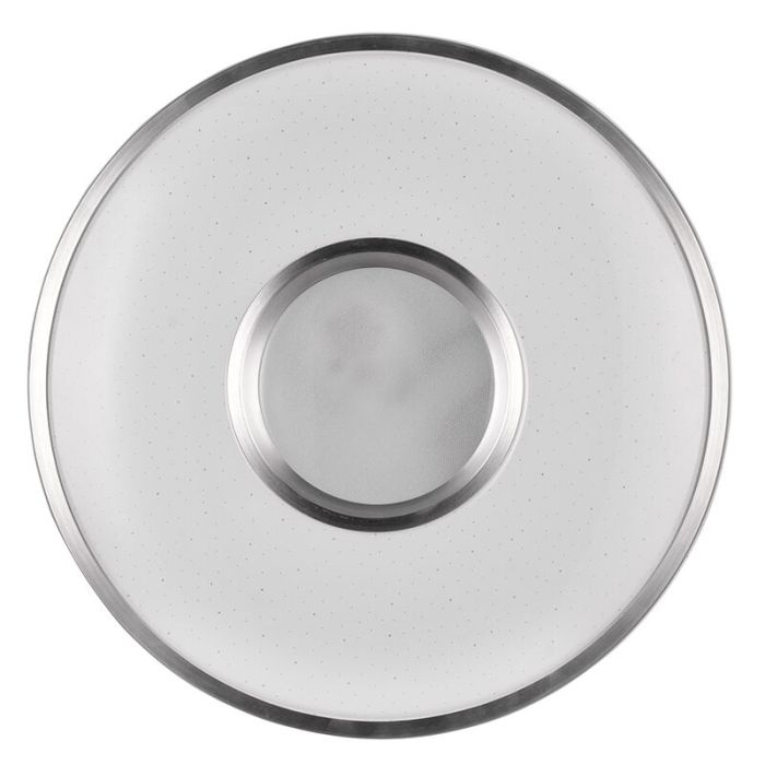 Weiße Deckenlampe Kunststoff, Franz, 21W, RGBW LED, mit Fernbedienung