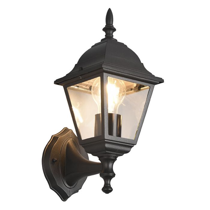 Schwarze Außenleuchte Antik, Lavina, IP44