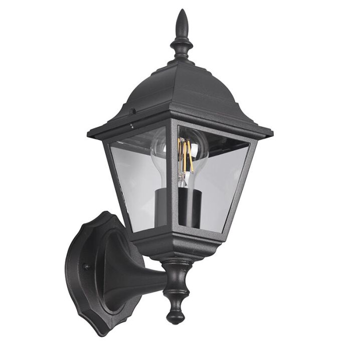 Schwarze Außenleuchte Antik, Lavina, IP44