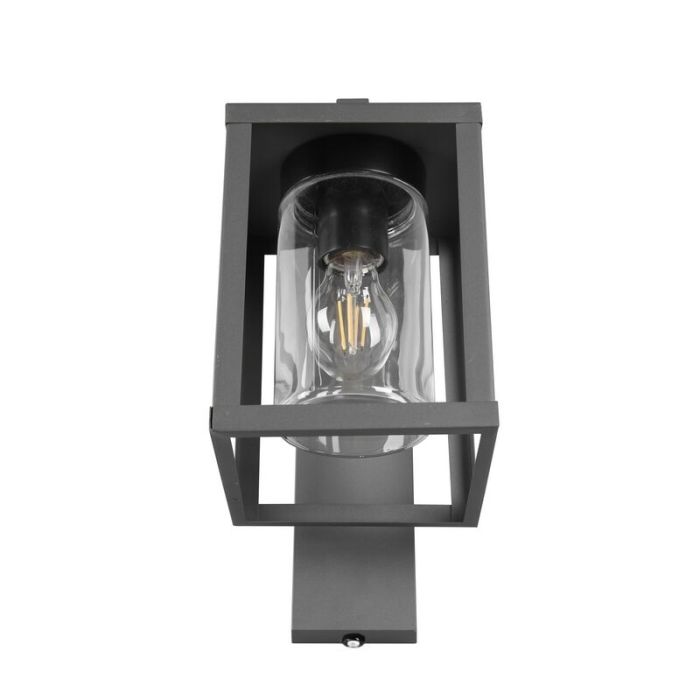 Anthrazit Außen Wandleuchte mit Dämmerungsmelder Modern, Reini, IP44