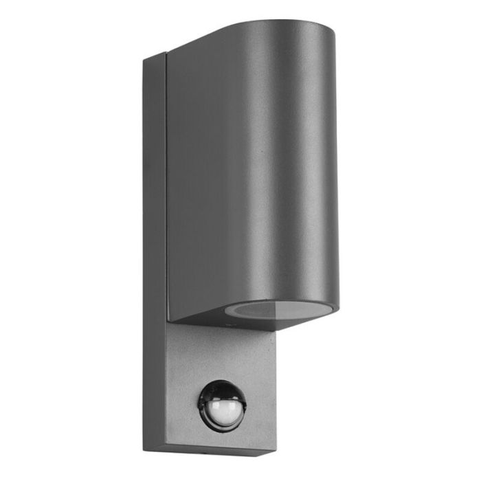 Anthrazit Außen Wandleuchte mit Bewegungsmelder Modern, Laurien, IP44