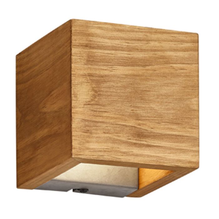 Holz Up down Wandleuchte Braun, Deka, 4W, 3000K LED