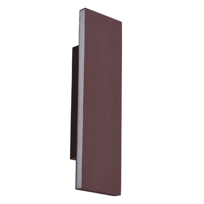 Rostfarbene Up down Wandleuchte Modern, Coscon, 6W, 3000K LED