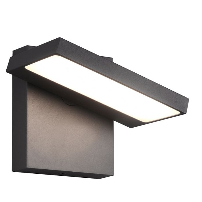 Anthrazit Außenleuchte Modern, Tabita, 8W, 3000K LED, IP54