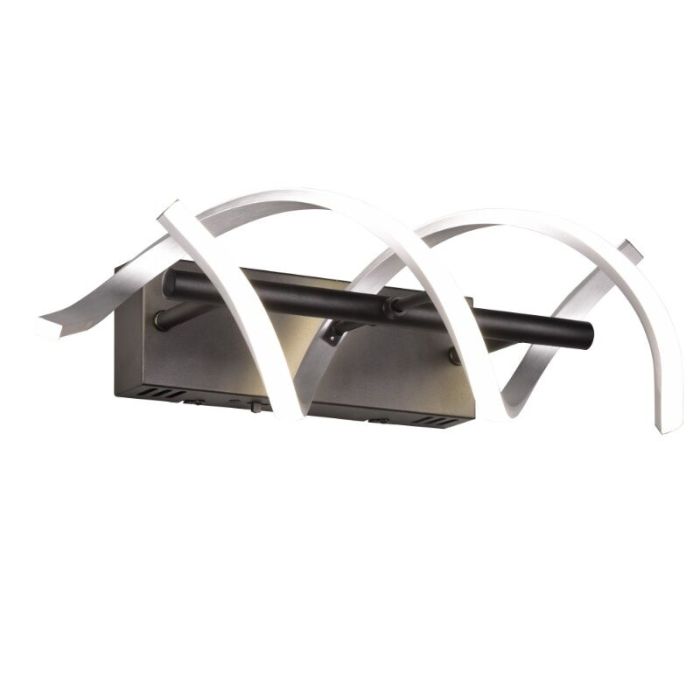 Chrom Wandleuchte Design, Sylvian, 22W, warm- bis kaltweiß einstellbare LED, 3-stufig dimmbar