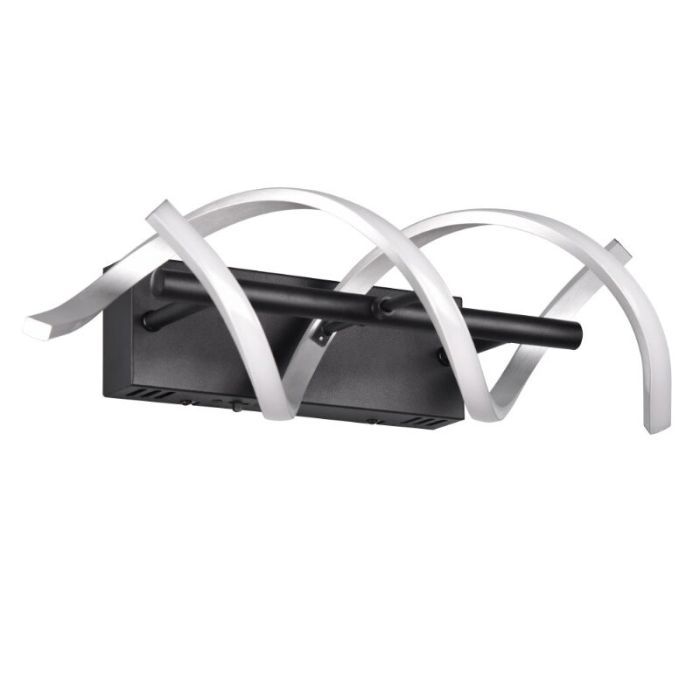 Chrom Wandleuchte Design, Sylvian, 22W, warm- bis kaltweiß einstellbare LED, 3-stufig dimmbar