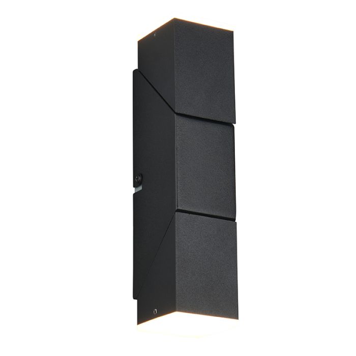 Schwarze Up down Wandleuchte Modern, Lok, 3W, 3000K LED
